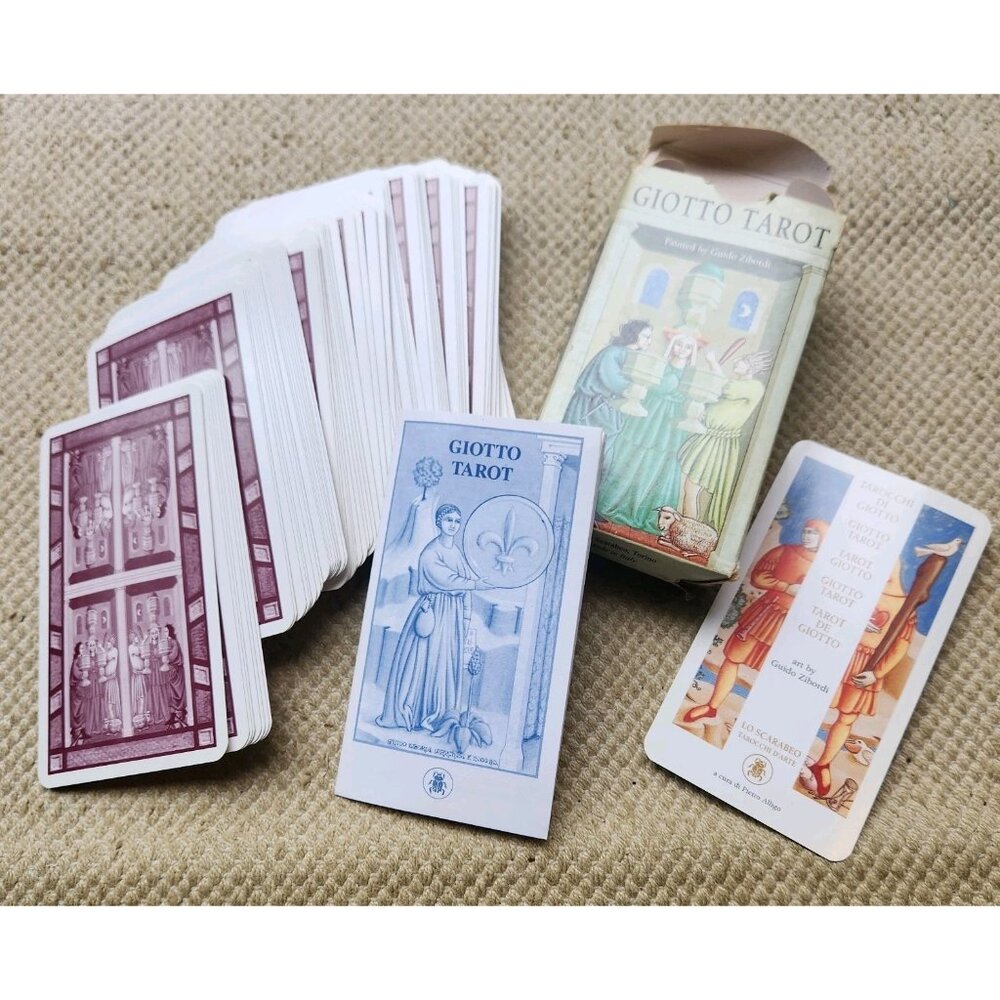 Giotto Tarot Lo Scarabeo Guido Zibordi 2001 OOP Out of Print 78 Tarot Card Deck